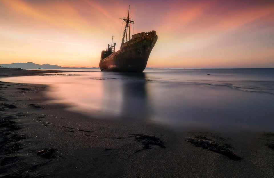  Dimitrios Shipwreck at sunset