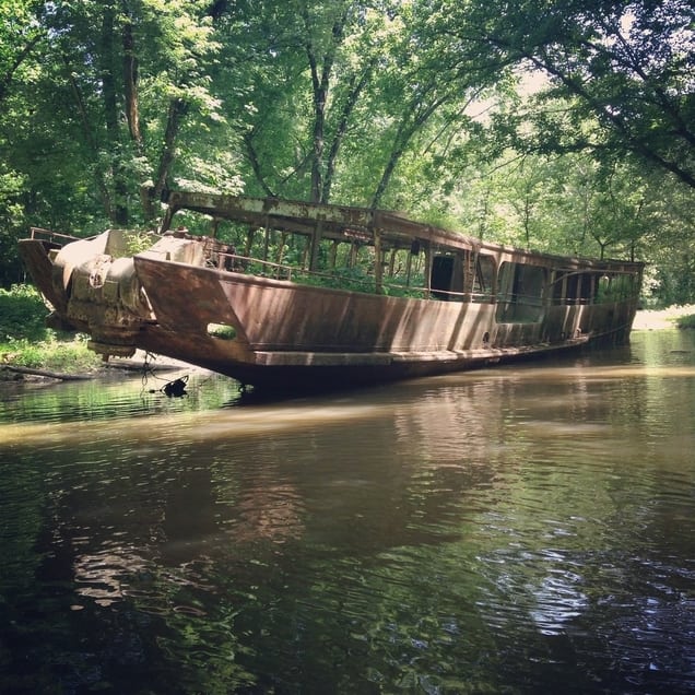 Cincinnati ghost ship in the summer